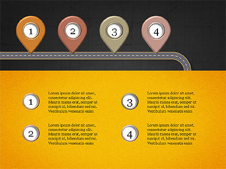 Concepto de presentación de la hoja de ruta, Diapositiva 15, 04006, Timelines & Calendars — PoweredTemplate.com