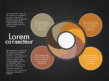 Plantilla de presentación de fotos infográficas, Diapositiva 12, 04010, Plantillas de presentación — PoweredTemplate.com