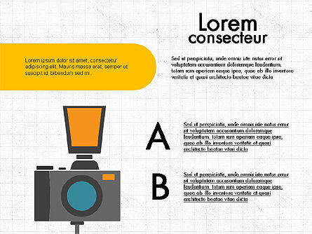 Plantilla de presentación de fotos infográficas, Diapositiva 3, 04010, Plantillas de presentación — PoweredTemplate.com