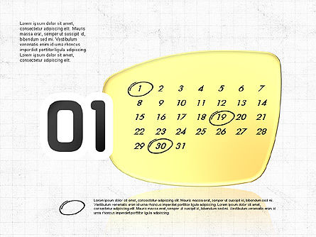 2017 PowerPointカレンダー, スライド 2, 04014, Timelines & Calendars — PoweredTemplate.com