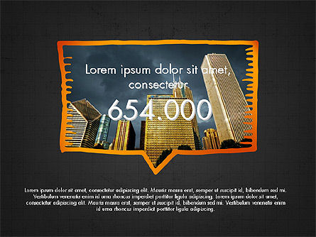 Processus de flux avec des formes créatives, Diapositive 16, 04019, Organigrammes — PoweredTemplate.com