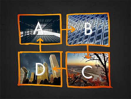 Aliran Proses Dengan Bentuk Kreatif, Slide 9, 04019, Bagan Alur — PoweredTemplate.com