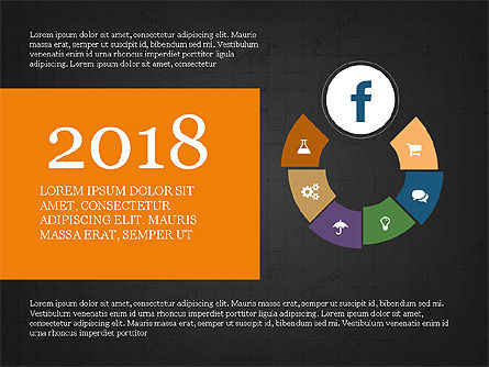 Social Media Flat Designed Presentation Concept, Slide 14, 04024, Presentation Templates — PoweredTemplate.com