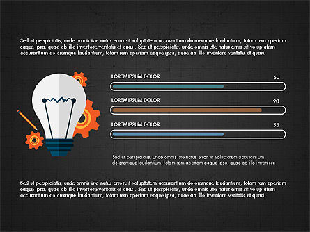 Trendige präsentationsvorlage im flachen designstil, Folie 11, 04026, Präsentationsvorlagen — PoweredTemplate.com