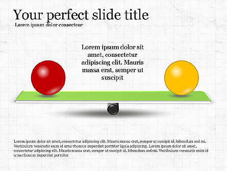 Balance presentatieconcept, PowerPoint-sjabloon, 04028, Businessmodellen — PoweredTemplate.com