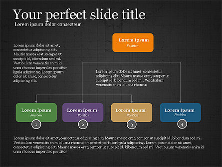 Concept de présentation de processus métier, Diapositive 13, 04030, Graphiques organisationnels — PoweredTemplate.com