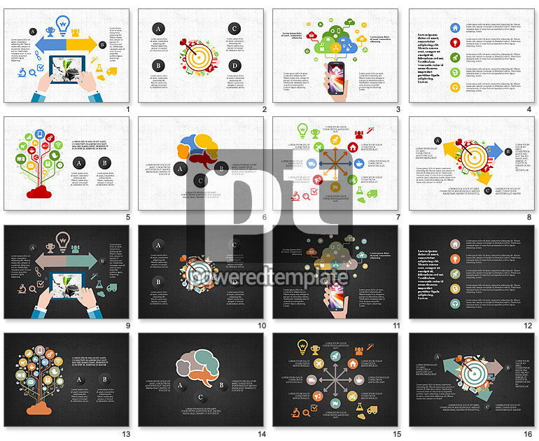 모바일 애플리케이션 infographics