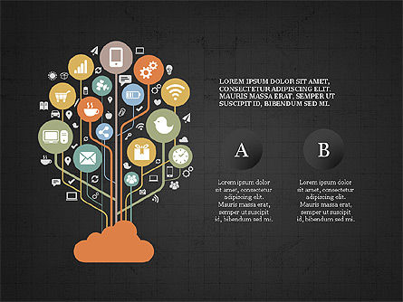 Mobile Applications Infographics, Slide 13, 04031, Infographics — PoweredTemplate.com