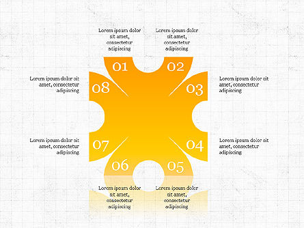 Colección de Diagrama de Etapa, Diapositiva 6, 04032, Formas — PoweredTemplate.com