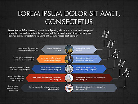 Diapositiva ponte Agenda, Slide 10, 04035, Diagrammi Palco — PoweredTemplate.com