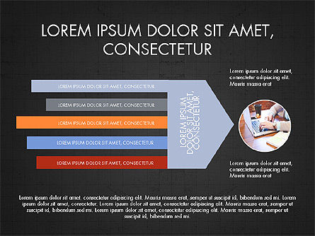 Diapositiva ponte Agenda, Slide 12, 04035, Diagrammi Palco — PoweredTemplate.com