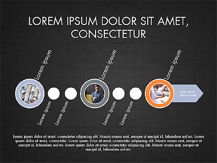 Plate-forme de diaporama, Diapositive 15, 04035, Schémas d'étapes — PoweredTemplate.com