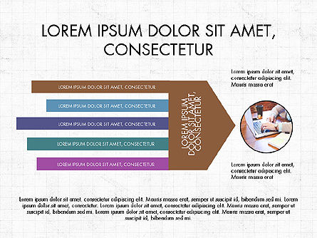 Agenda Slide Deck, Slide 4, 04035, Stage Diagrams — PoweredTemplate.com