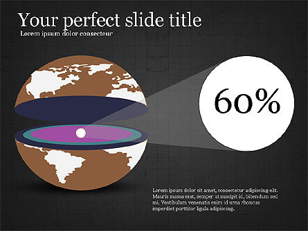 Diagrama de disección de la Tierra, Diapositiva 12, 04036, Diagramas y gráficos educativos — PoweredTemplate.com