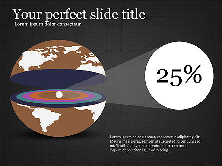 Diagrama de disección de la Tierra, Diapositiva 14, 04036, Diagramas y gráficos educativos — PoweredTemplate.com