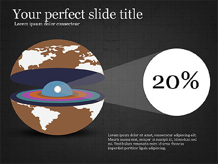 Diagrama de disección de la Tierra, Diapositiva 15, 04036, Diagramas y gráficos educativos — PoweredTemplate.com
