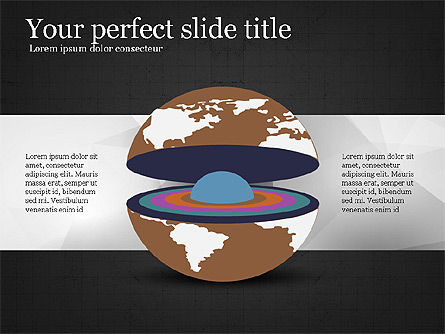 Diagrama de disección de la Tierra, Diapositiva 16, 04036, Diagramas y gráficos educativos — PoweredTemplate.com