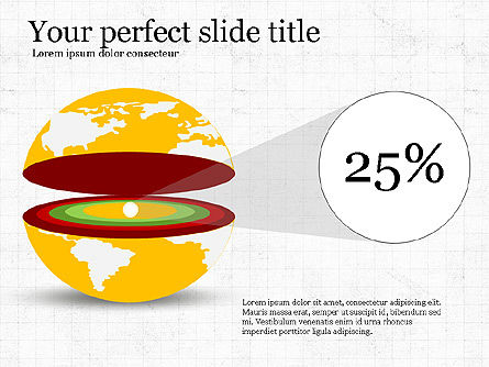 Diagrama de disección de la Tierra, Diapositiva 6, 04036, Diagramas y gráficos educativos — PoweredTemplate.com