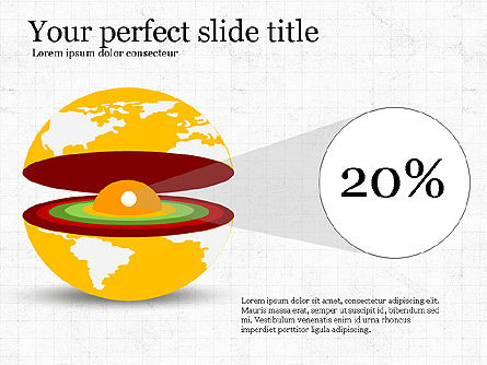 Diagrama de disección de la Tierra, Diapositiva 7, 04036, Diagramas y gráficos educativos — PoweredTemplate.com