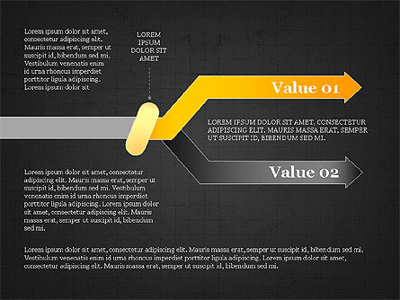 Schéma de flèche du processus d'enroulement, Diapositive 11, 04037, Schémas de procédés — PoweredTemplate.com