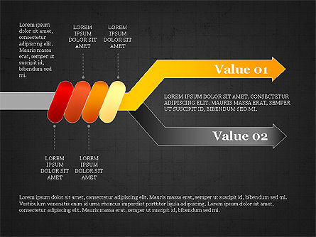 Diagrama de flecha del proceso de bobinado, Diapositiva 14, 04037, Diagramas de proceso — PoweredTemplate.com