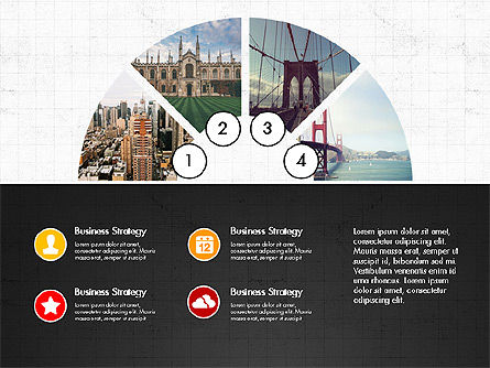Concepto de Presentación de Diagrama Redondo, Diapositiva 5, 04038, Gráficos circulares — PoweredTemplate.com