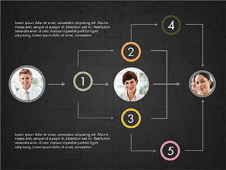 Modèle de diagramme de flux de partenariat, Diapositive 9, 04039, Organigrammes — PoweredTemplate.com