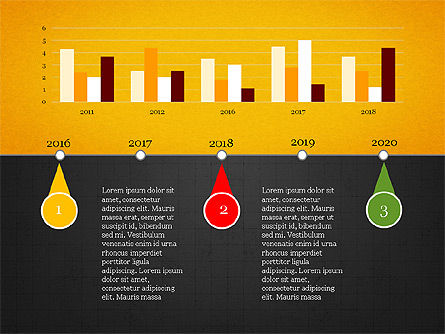 타임 라인 infographics 컬렉션, 슬라이드 10, 04042, Timelines & Calendars — PoweredTemplate.com