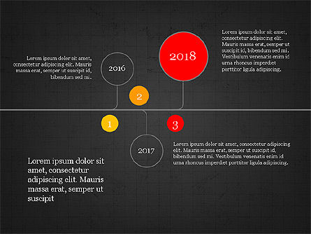 Colección Infographics de la línea de tiempo, Diapositiva 12, 04042, Timelines & Calendars — PoweredTemplate.com