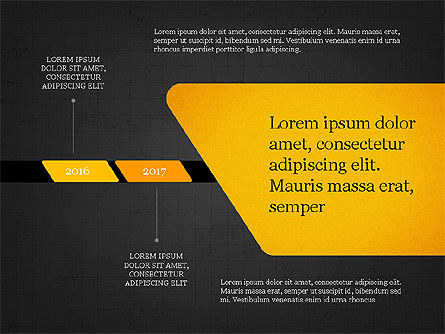 Colección Infographics de la línea de tiempo, Diapositiva 16, 04042, Timelines & Calendars — PoweredTemplate.com