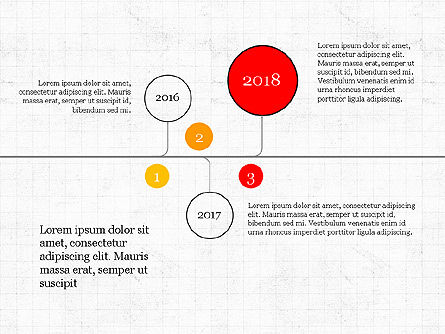 Timeline Infografik Sammlung, Folie 4, 04042, Timelines & Calendars — PoweredTemplate.com