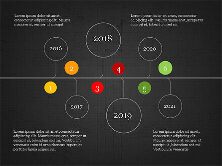 타임 라인 infographics 컬렉션, 슬라이드 9, 04042, Timelines & Calendars — PoweredTemplate.com