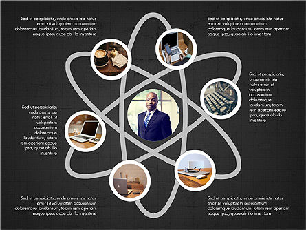 Concept de présentation du milieu de travail, Diapositive 11, 04043, Graphiques organisationnels — PoweredTemplate.com