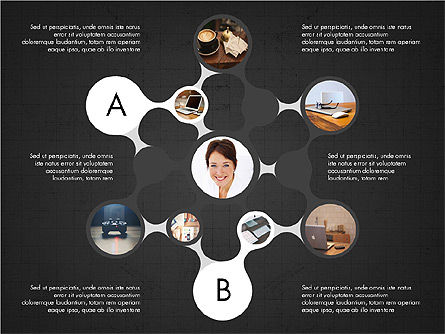 Concepto de Presentación del Ambiente de Trabajo, Diapositiva 14, 04043, Organigramas — PoweredTemplate.com