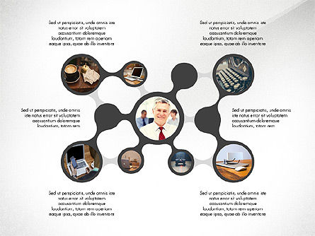 Working Environment Presentation Concept, Slide 4, 04043, Organizational Charts — PoweredTemplate.com