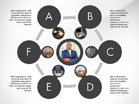 Concept de présentation du milieu de travail, Diapositive 5, 04043, Graphiques organisationnels — PoweredTemplate.com