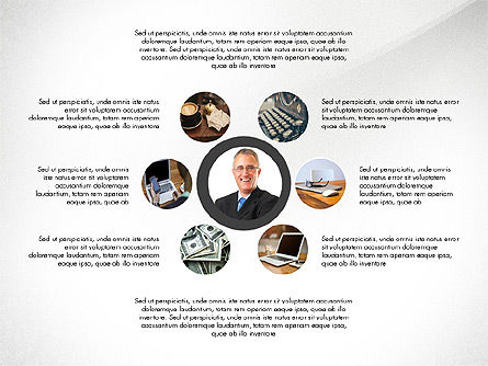 Working Environment Presentation Concept, Slide 7, 04043, Organizational Charts — PoweredTemplate.com