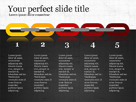 Cubierta de la diapositiva de la cadena, Diapositiva 4, 04051, Formas — PoweredTemplate.com