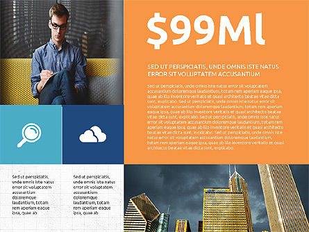 Corporate Brochure Presentation Template, Slide 3, 04052, Presentation Templates — PoweredTemplate.com