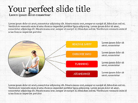 Concept de présentation de l'engagement des employés, Diapositive 3, 04055, Modèles commerciaux — PoweredTemplate.com