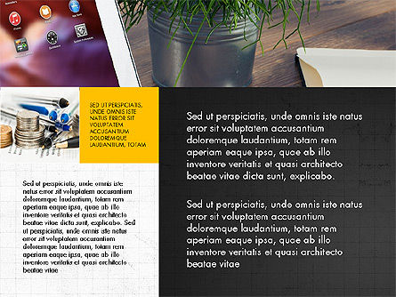 Brochure moderno modello di presentazione, Slide 3, 04056, Modelli Presentazione — PoweredTemplate.com