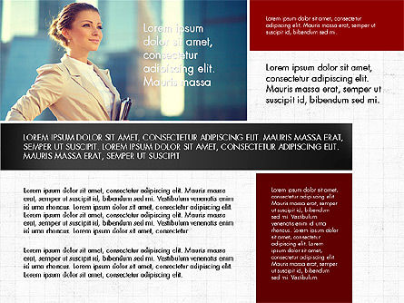 Plantilla de Presentación de Folletos de Negocios, Diapositiva 3, 04058, Plantillas de presentación — PoweredTemplate.com