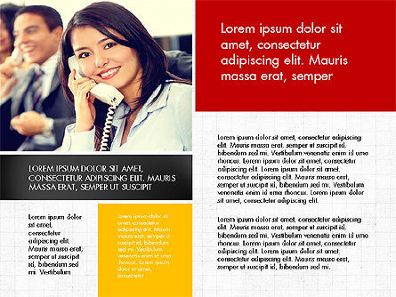 Modelo de apresentação do folheto de pessoas de negócios, Deslizar 6, 04058, Modelos de Apresentação — PoweredTemplate.com