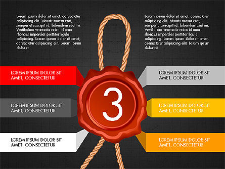 Seal Wax Themed Infographics, Slide 11, 04059, Infographics — PoweredTemplate.com