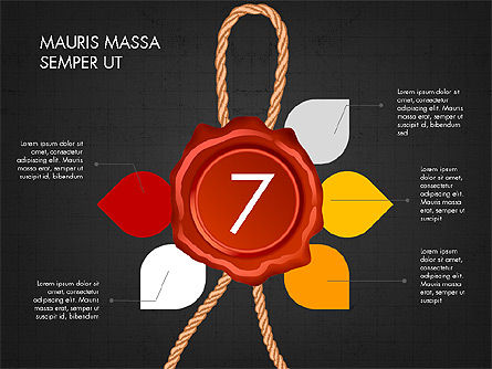 Seal Wax Themed Infographics, Slide 15, 04059, Infographics — PoweredTemplate.com