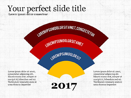 Platte ontwerp infographic vormen, PowerPoint-sjabloon, 04061, Figuren — PoweredTemplate.com