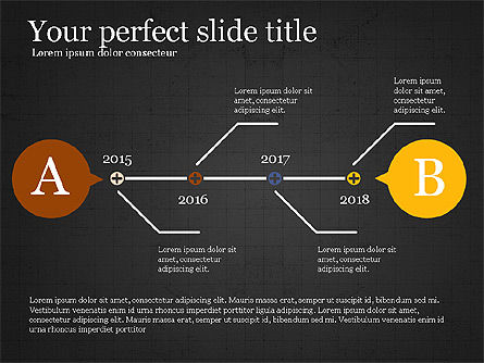 Platte ontwerp infographic vormen, Dia 10, 04061, Figuren — PoweredTemplate.com