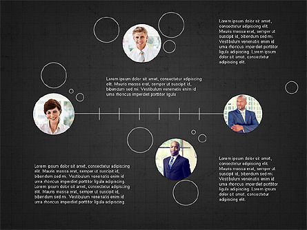 Business networking e concetto di presentazione del team, Slide 10, 04065, Timelines & Calendars — PoweredTemplate.com