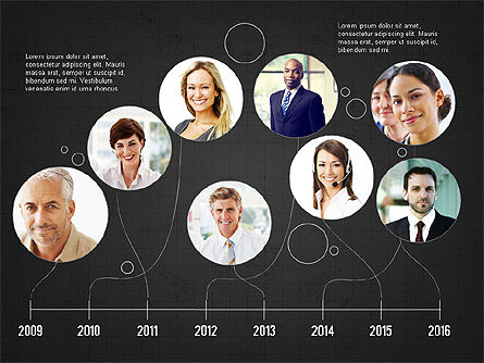 Business networking e concetto di presentazione del team, Slide 11, 04065, Timelines & Calendars — PoweredTemplate.com