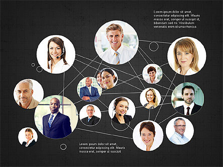Business networking e concetto di presentazione del team, Slide 13, 04065, Timelines & Calendars — PoweredTemplate.com